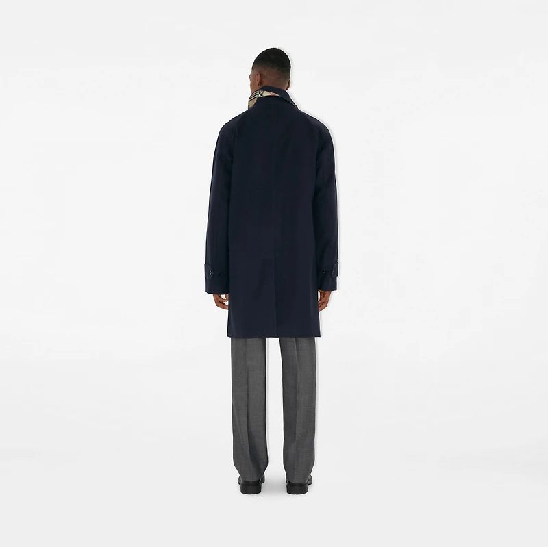 Mid-length Cashmere Car Coat in Navy - Men | Burberry® Official