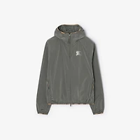 Nylon Hooded Jacket in Carbon grey - Men | Burberry® Official