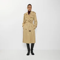 Long Castleford Trench Coat in Beige - Women | Burberry® Official