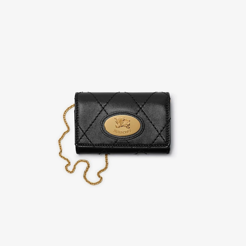Strand Chain Card Case​ in Black - Women | Burberry® Official