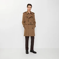 Mid-length Cashmere Trench Coat in Camel - Men | Burberry® Official