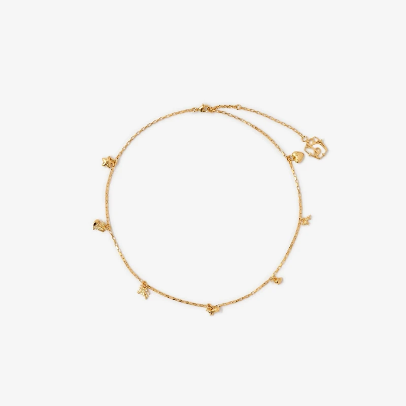 Mini Charm Necklace in Gold - Women | Burberry® Official