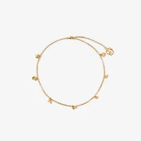 Mini Charm Necklace in Gold - Women | Burberry® Official