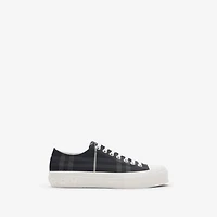 Check Sneakers in Storm blue - Men | Burberry® Official