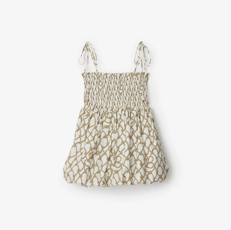 Knot Cotton Top in Thatch - Women | Burberry® Official