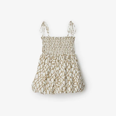 Knot Cotton Top in Thatch - Women | Burberry® Official