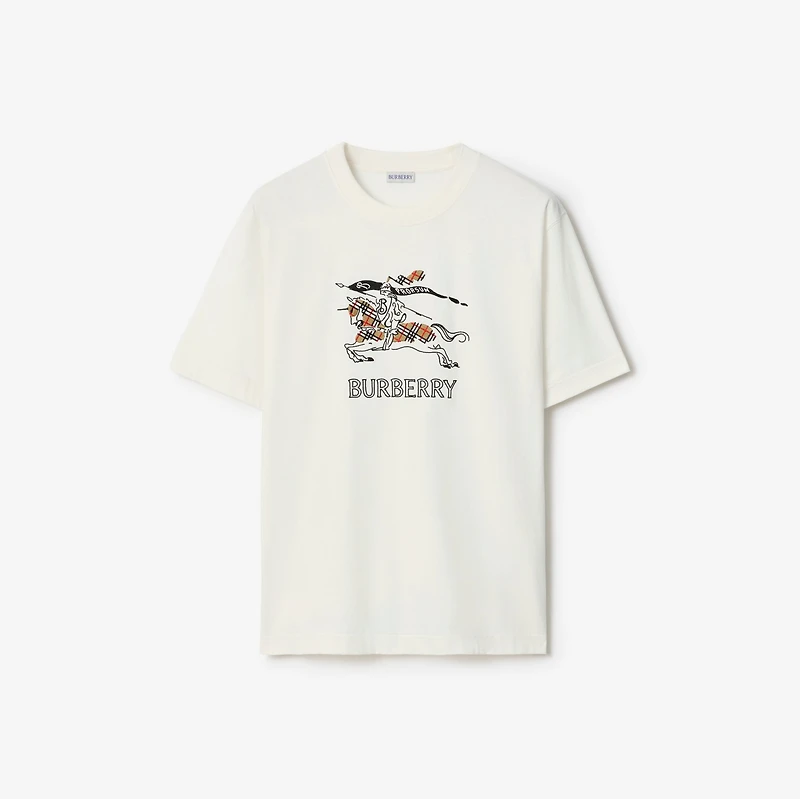 EKD Sketch Cotton T-shirt in Chalk white - Men | Burberry® Official
