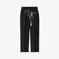 Knight Hardware Canvas Trousers in Silver/black - Men | Burberry® Official