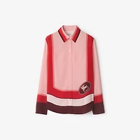 Regular Fit Knight Stamp Box Silk Shirt - Women | Burberry® Official