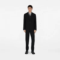 Wool Tailored Trousers in Black - Men | Burberry® Official