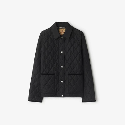 Quilted Nylon Jacket in Black/sand - Women | Burberry® Official