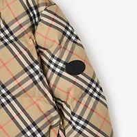 Check Ambleside Puffer Jacket in Sand - Women | Burberry® Official