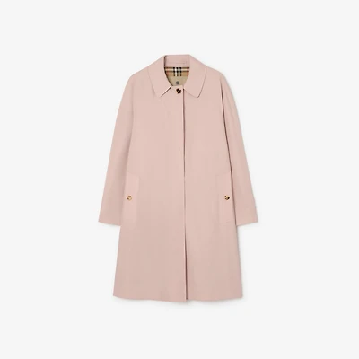 Mid-length Tropical Gabardine Camden Car Coat in Pale sugar pink - Women | Burberry® Official