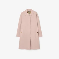 Mid-length Tropical Gabardine Camden Car Coat in Pale sugar pink - Women | Burberry® Official