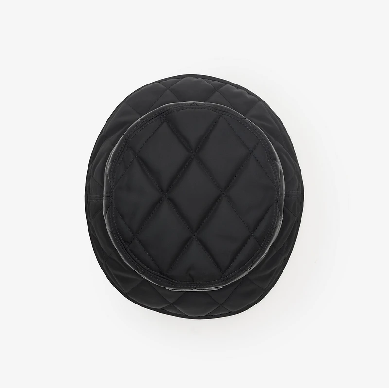 Quilted Horseshoe Bucket Hat in Black - Men | Burberry® Official