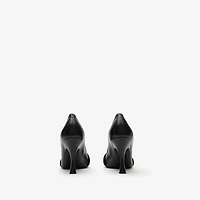 Leather Cotswolds High Pumps in Black - Women | Burberry® Official