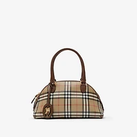 Small Check Bag in Archive beige - Women, Cotton | Burberry® Official