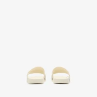 Check Slides in Light beige - Women | Burberry® Official