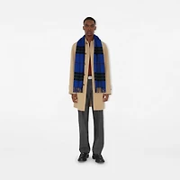 Check Cashmere Scarf in Knight | Burberry® Official