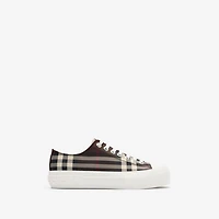 Check Sneakers in Mahogany - Women | Burberry® Official