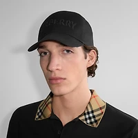 Logo Gabardine Baseball Cap in Black - Men | Burberry® Official