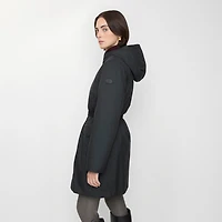 Mid-length Hooded Nylon Coat in Black - Women | Burberry® Official
