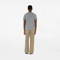 Striped Cotton T-shirt in Magnet - Men | Burberry® Official