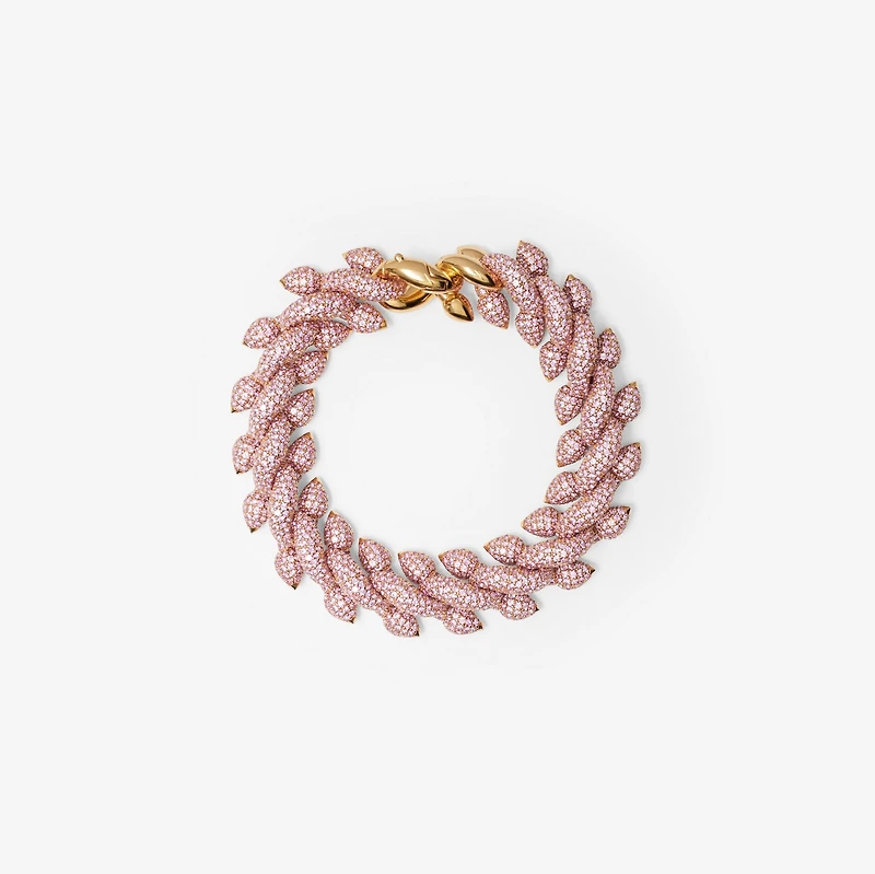 Spear Pavé Chain Bracelet in Gold/pink - Women | Burberry® Official