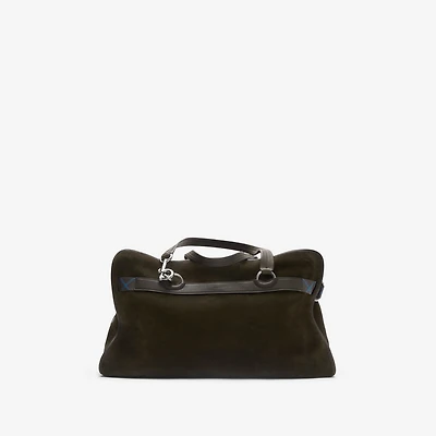 B Clip Holdall in Weald - Men, Leather | Burberry® Official
