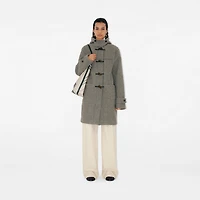 Wool Duffle Coat in Limestone - Women | Burberry® Official