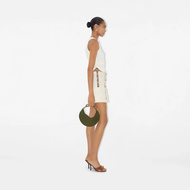 Festival Cotton Blend Tank Top in Chalk - Women | Burberry® Official