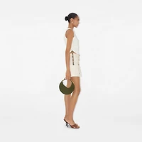 Festival Cotton Blend Tank Top in Chalk - Women | Burberry® Official