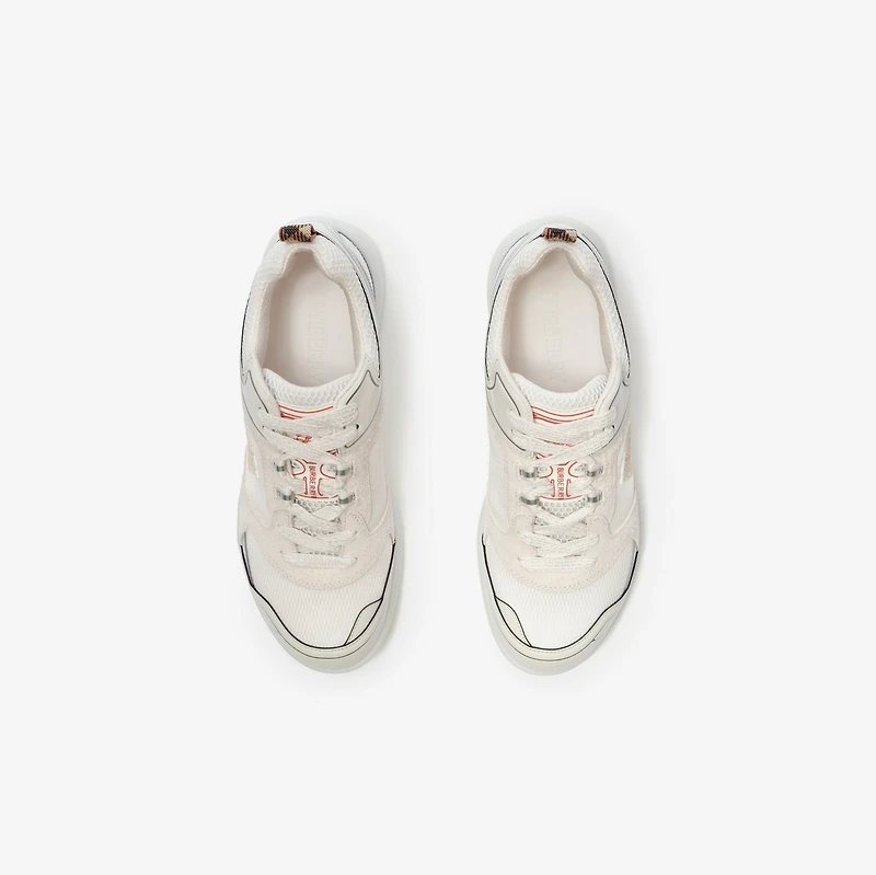 Matrix Sport Sneakers in Silver/white - Men | Burberry® Official