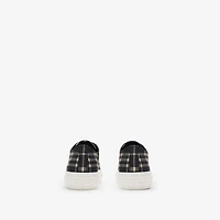 Check Sneakers in Black/calico - Men, Nylon | Burberry® Official