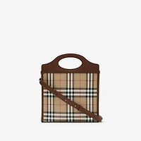 Mini Pocket Bag in Archive beige - Women, Cotton | Burberry® Official