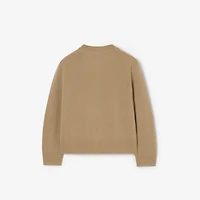 Cashmere Cardigan in Flax beige | Burberry® Official