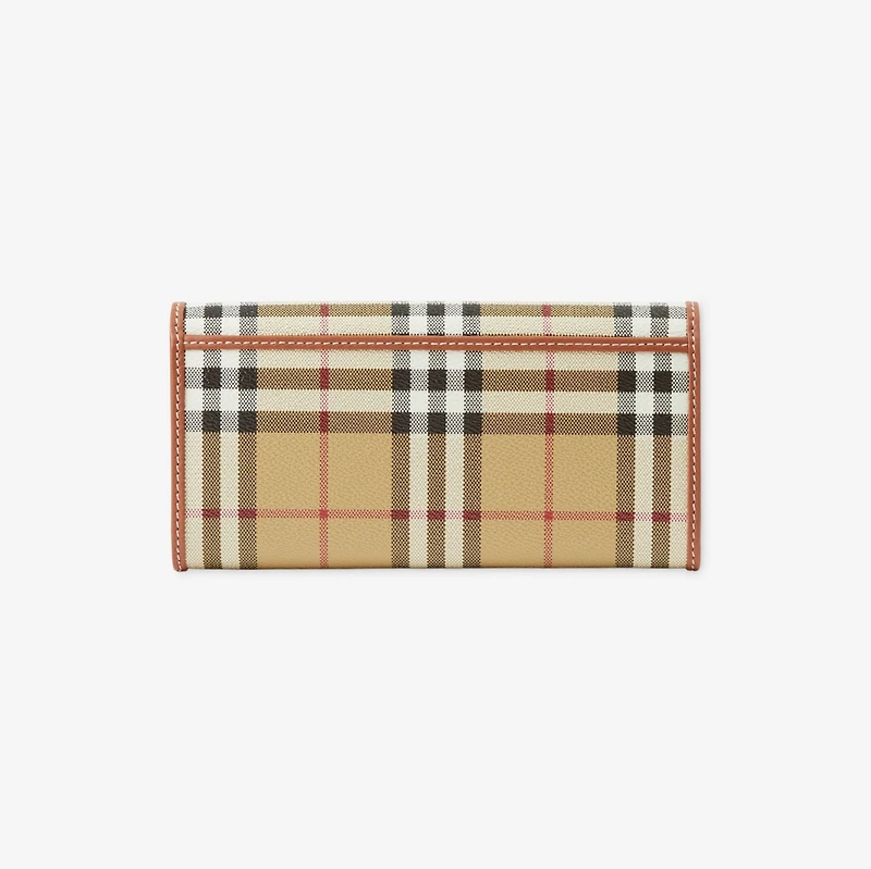 Check Continental Wallet in Archive beige - Women | Burberry® Official