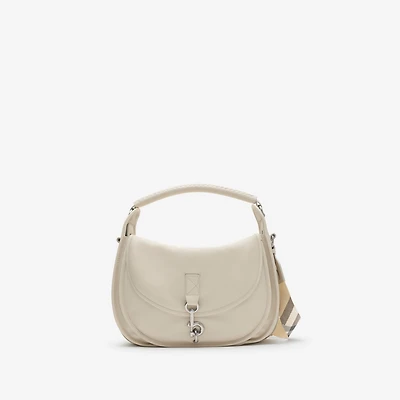 B Clip Messenger Bag in Soap beige - Women