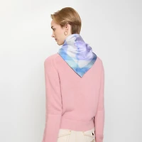 Watercolour Check Silk Scarf in Lilac purple | Burberry® Official