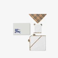 Cotton Blend Two-piece Baby Gift Set in White - Children | Burberry® Official
