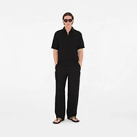Linen Trousers in Black - Men | Burberry® Official