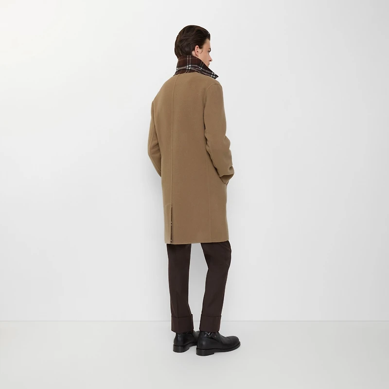 Mid-length Wool Car Coat in Camel/treacle brown - Men | Burberry® Official