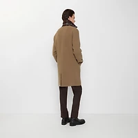 Mid-length Wool Car Coat in Camel/treacle brown - Men | Burberry® Official