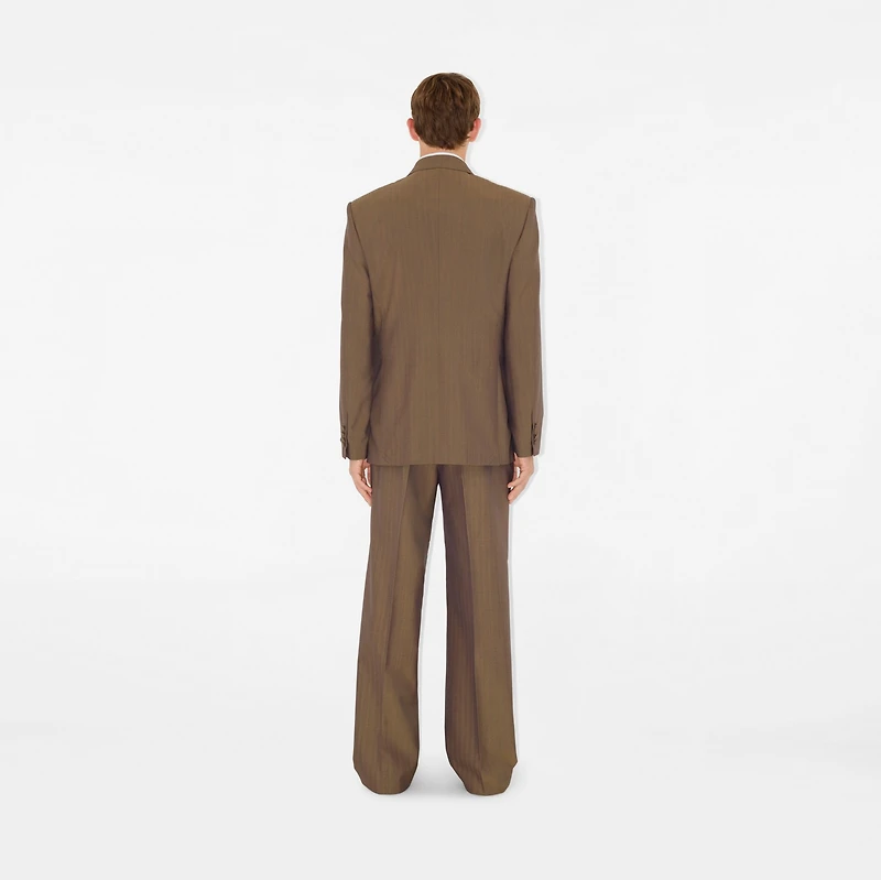 Wool Tailored Jacket in Tawny - Men | Burberry® Official