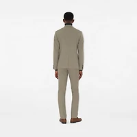 Wool Tailored Jacket in Olive drab green - Men | Burberry® Official