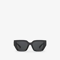 EKD Rectangular Sunglasses in Black - Women | Burberry® Official