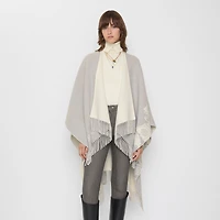 EKD Wool Cashmere Cape in Pigeon grey | Burberry® Official