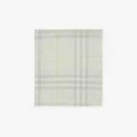 Wide Check Wool Scarf in Mint | Burberry® Official