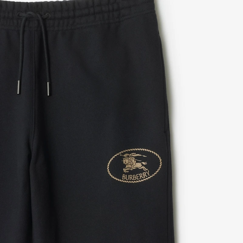 Cotton Jogging Pants in Black - Women | Burberry® Official