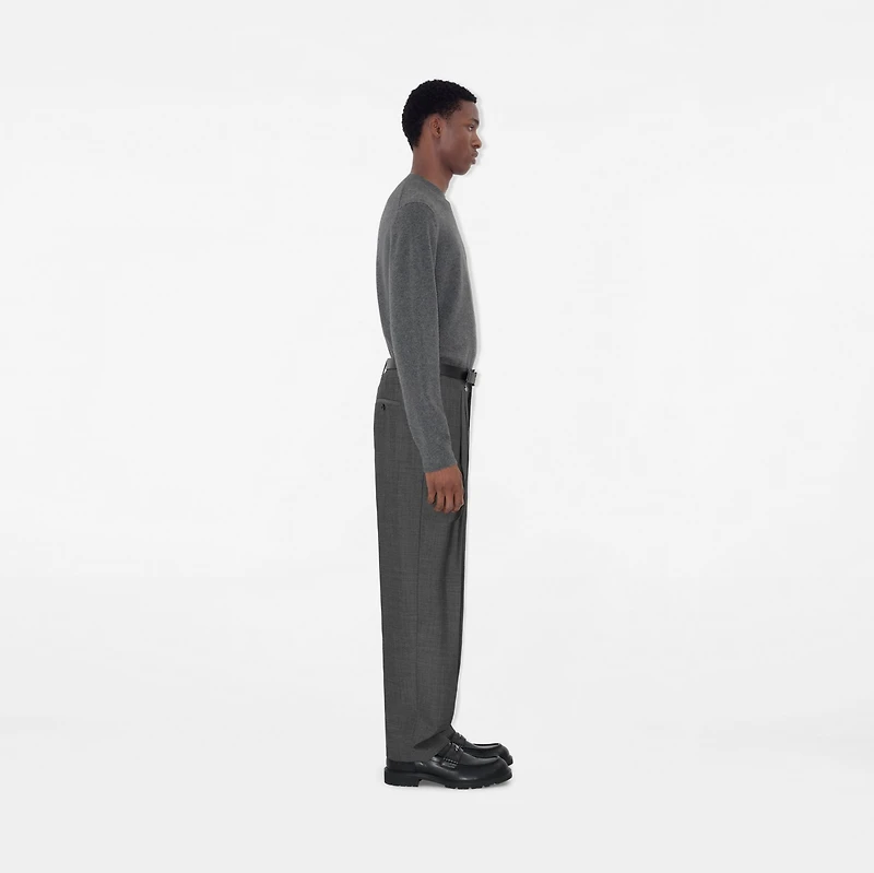 Cashmere Blend Sweater in Grey - Men | Burberry® Official